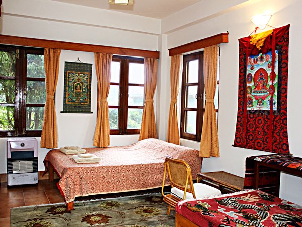 Guests bedroom in healing center